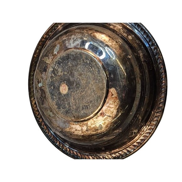 F. Rogers Silver-Plated 6.5" Decorative Serving Bowls Set Of 2 - Picture 4 of 8